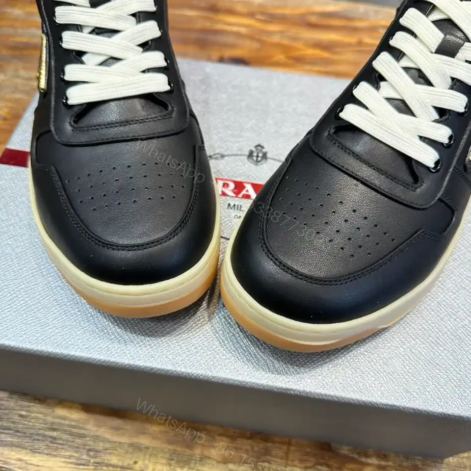View 3 of PRADA DOWNTOWN NAPPA LEATHER SNEAKERS – PRD031