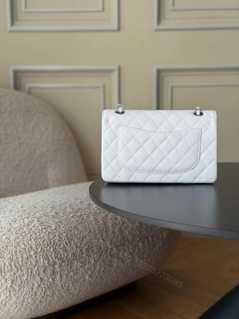 View 3 of Chanel Classic Flap caviar sliver hardware