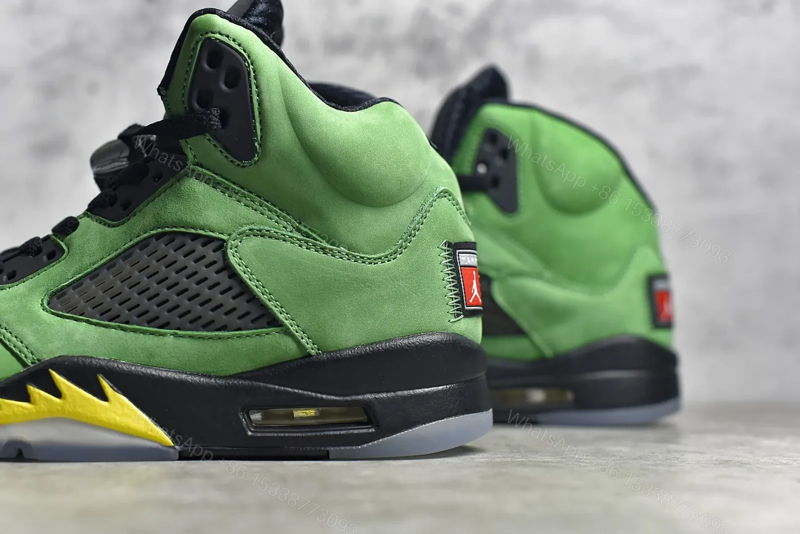 View 4 of AIR JORDAN 5 APPLE GREEN Reps