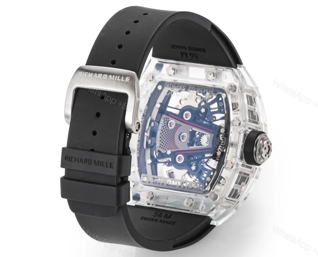 View 9 of Richard Mille RM38-02 Crystal Pink Skeleton Tourbillon Watch RM38-CR-PK