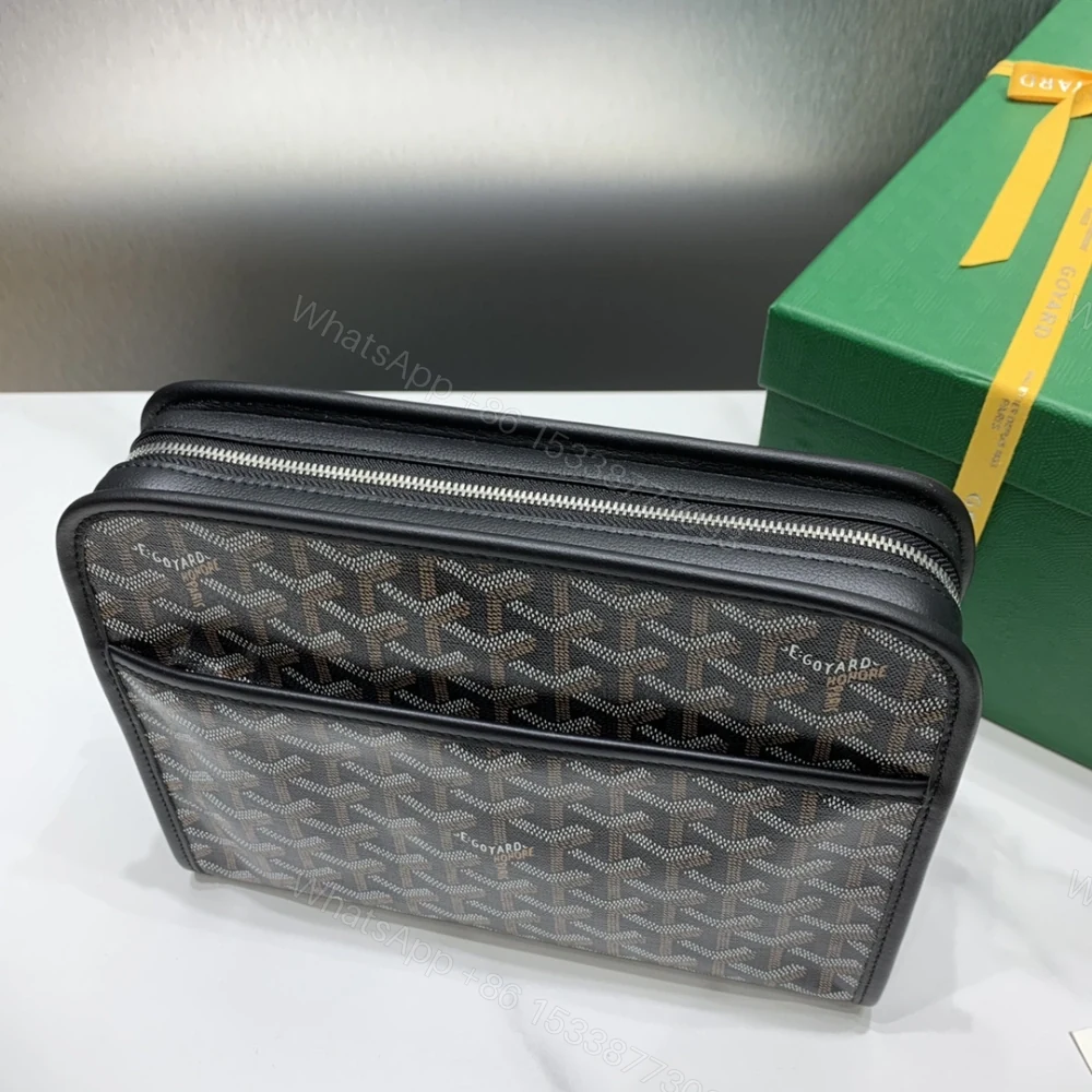 View 5 of 高仿Goyard*JOUVEN1多功能洗漱手拿包黑色小號免檢版