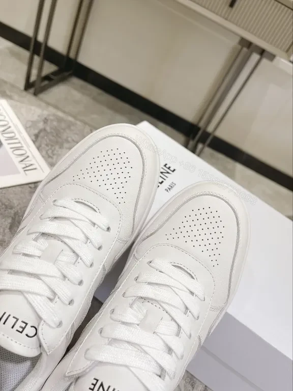 View 6 of Chic White Luxe Sneakers: Premium Leather, Minimalist Style