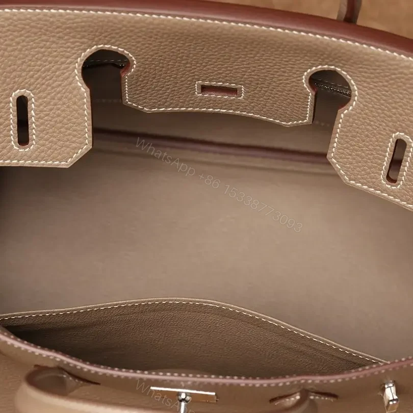 View 8 of 高仿Hermes*Birkin30大象灰銀扣免檢版