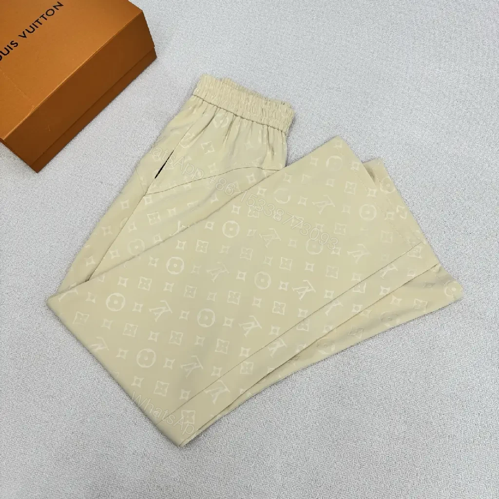 View 3 of Soft Monogram Wide-Leg Pants: Luxe Lounge Comfort, All-Season Comfort