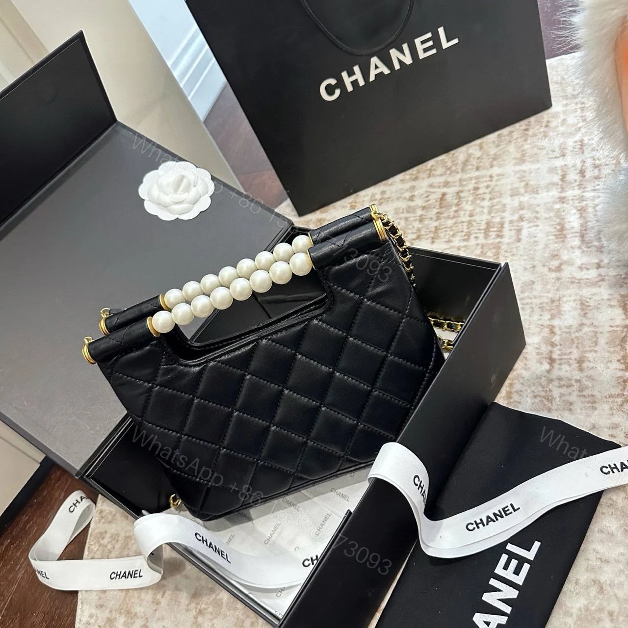 View 4 of Chanel New Pearl Clutch Bag