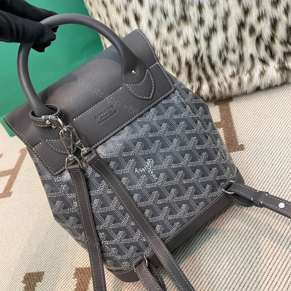 View 2 of 高仿Goyard*ALPIN5經典老花滿印雙肩包灰色免檢版