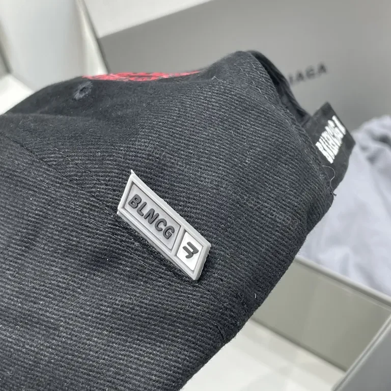 View 5 of Clean Black Cap: Luxury Cotton Twill, Logo Cap