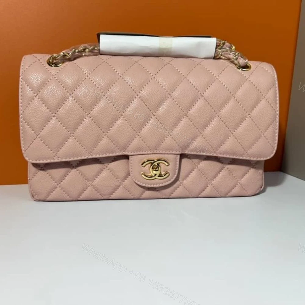 View 2 of Chanel Classic Medium Flap Bag Pink And Gold 25Cm