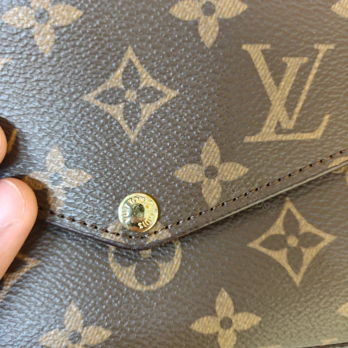 View 5 of FIRST COPY LOUIS VUITTON LV FELICIE MONOGRAM POCHETTE WITH OG BOX