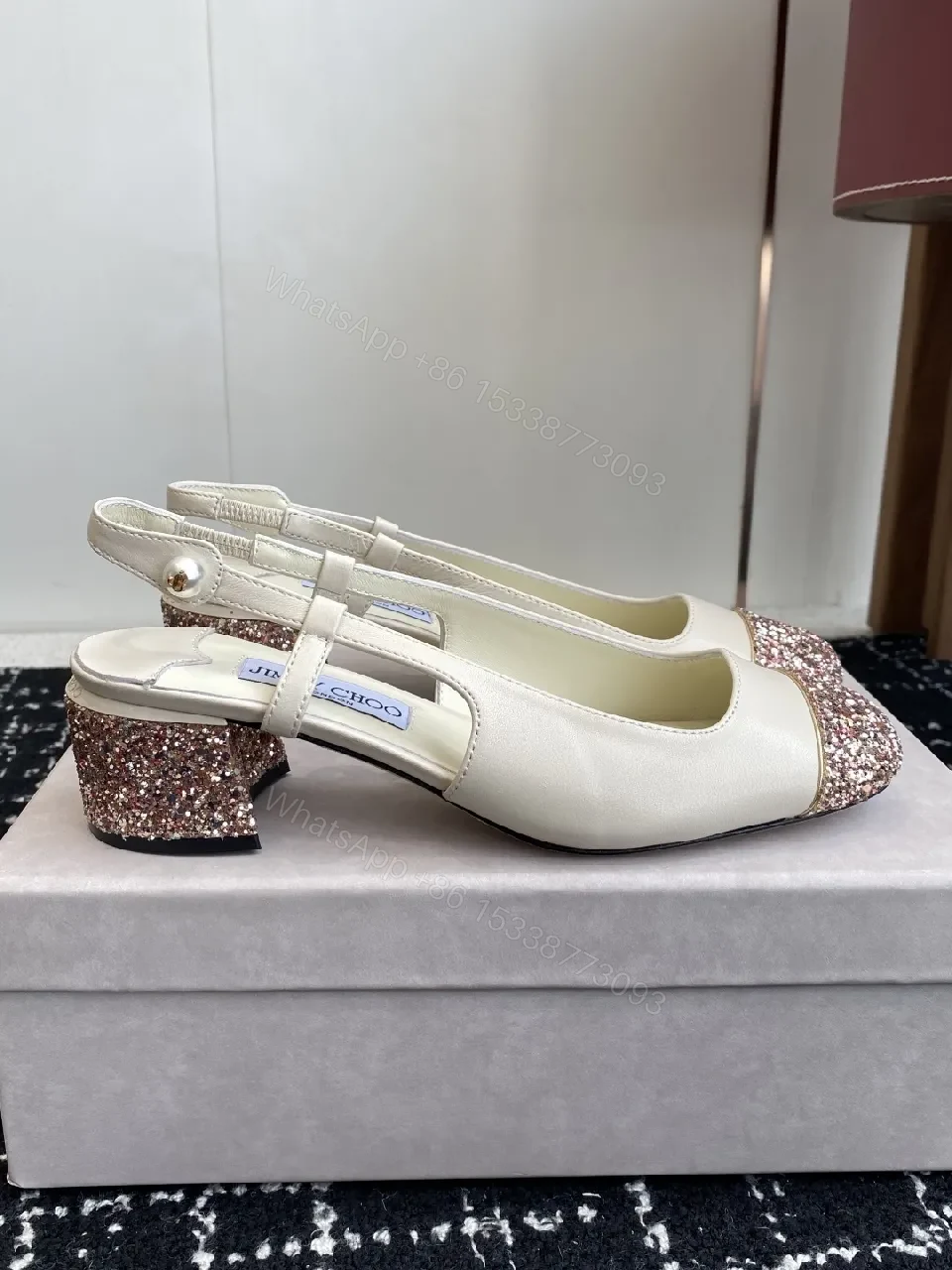 View 5 of Ivory + Glitter Toe + Slingback + All-Day Comfort + Shoes
