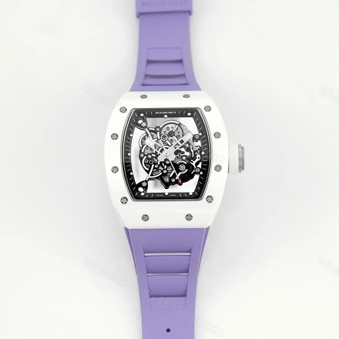 View 8 of APS Factory – KU+ KV-V5 White Ceramic Watch Purple Strap – KU+ KV-V5 Black Ceramic Watch Purple Strap