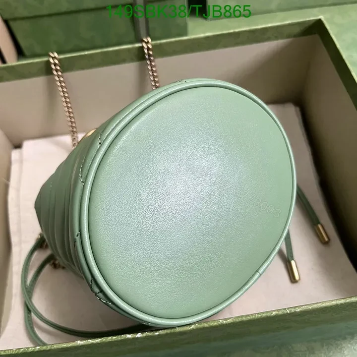 View 31 of Gucci Red Matelassé Leather Mini Bucket Bag 575163