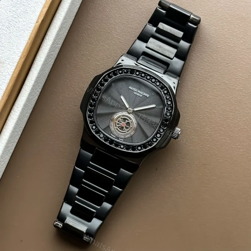 View 2 of Patek Philippe Nautilus Black Stainless Steel Quartz 40mm