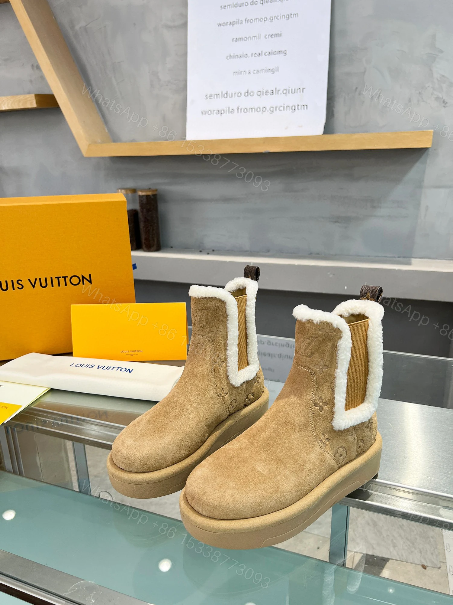 View 2 of LOUIS VUITTON ASPEN CHELSEA ANKLE BOOT BEIGE 1ADC7R