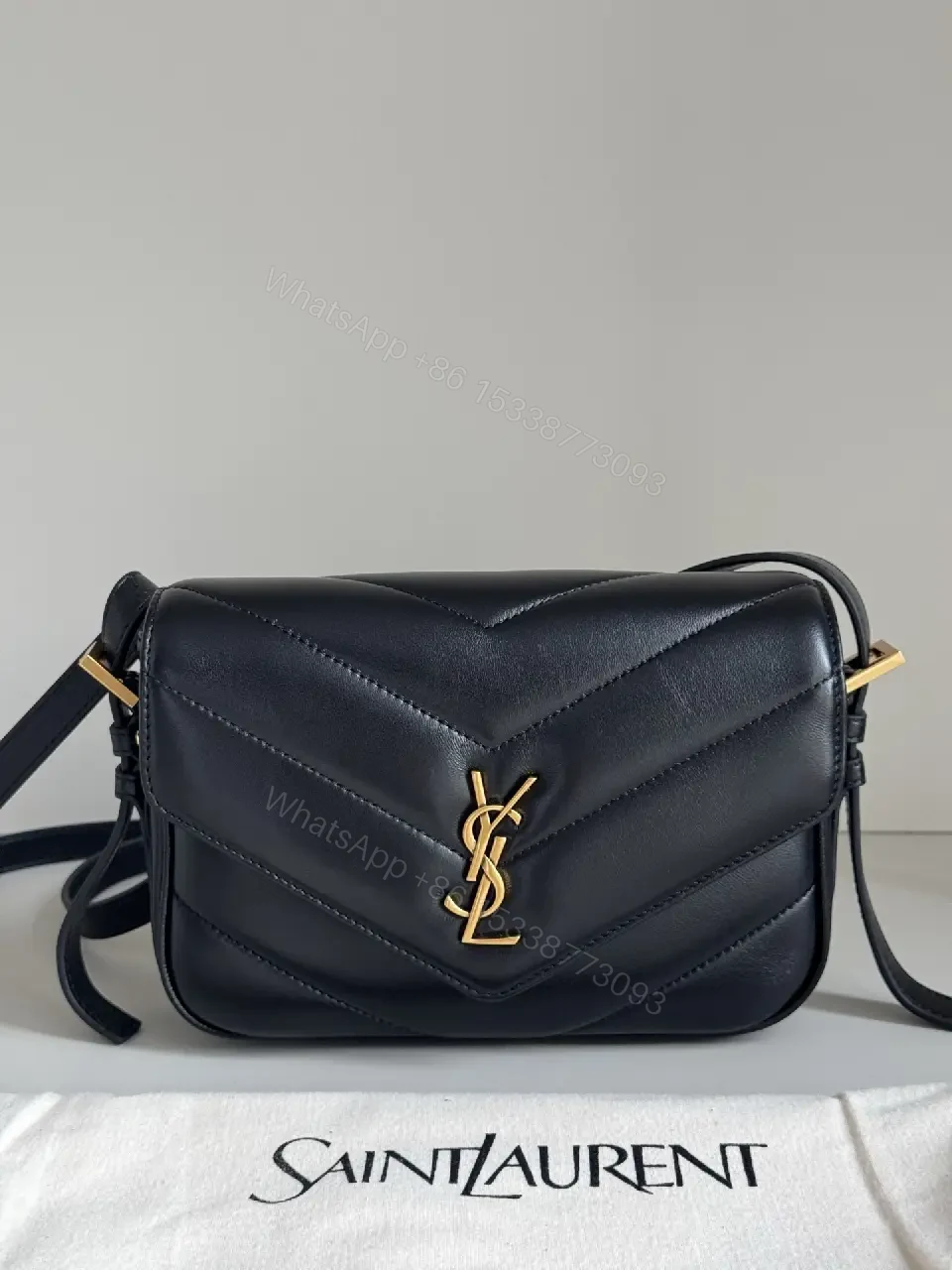 View 7 of Quilted Crossbody Bag in Gold Hardware, Luxe Style, Compact