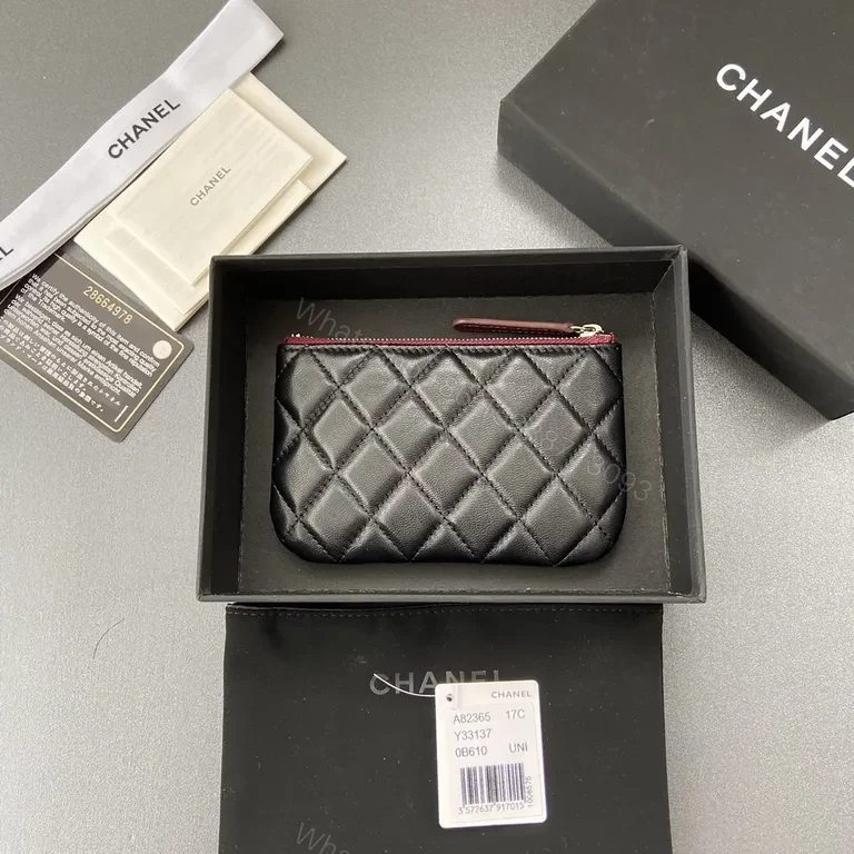 View 6 of Chanel-Inspired Black Quilted Wallet: Compact Luxury Accessory