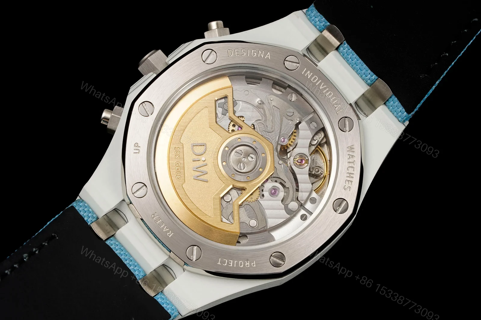 View 9 of Audemars Piguet Royal Oak Ref.26240 Light Blue Strap 42MM Replica Chronograph AP-RO-26240-LBLU-42