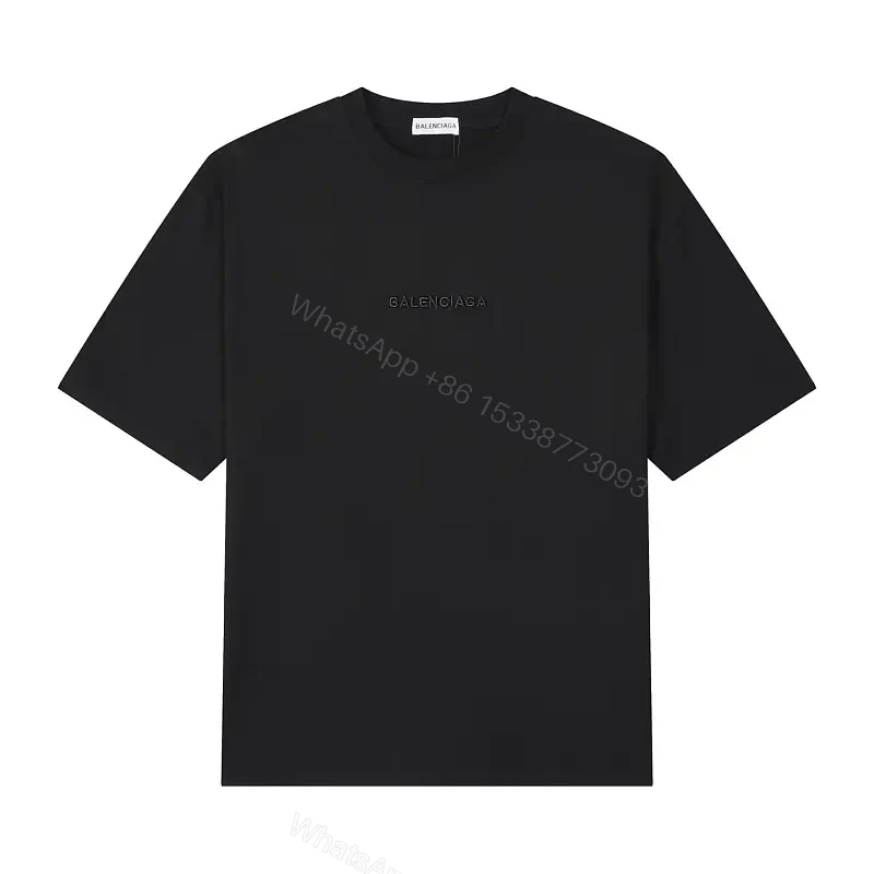 Minimalist Black Cotton Tee: Subtle Luxury, Everyday Essential — view 1