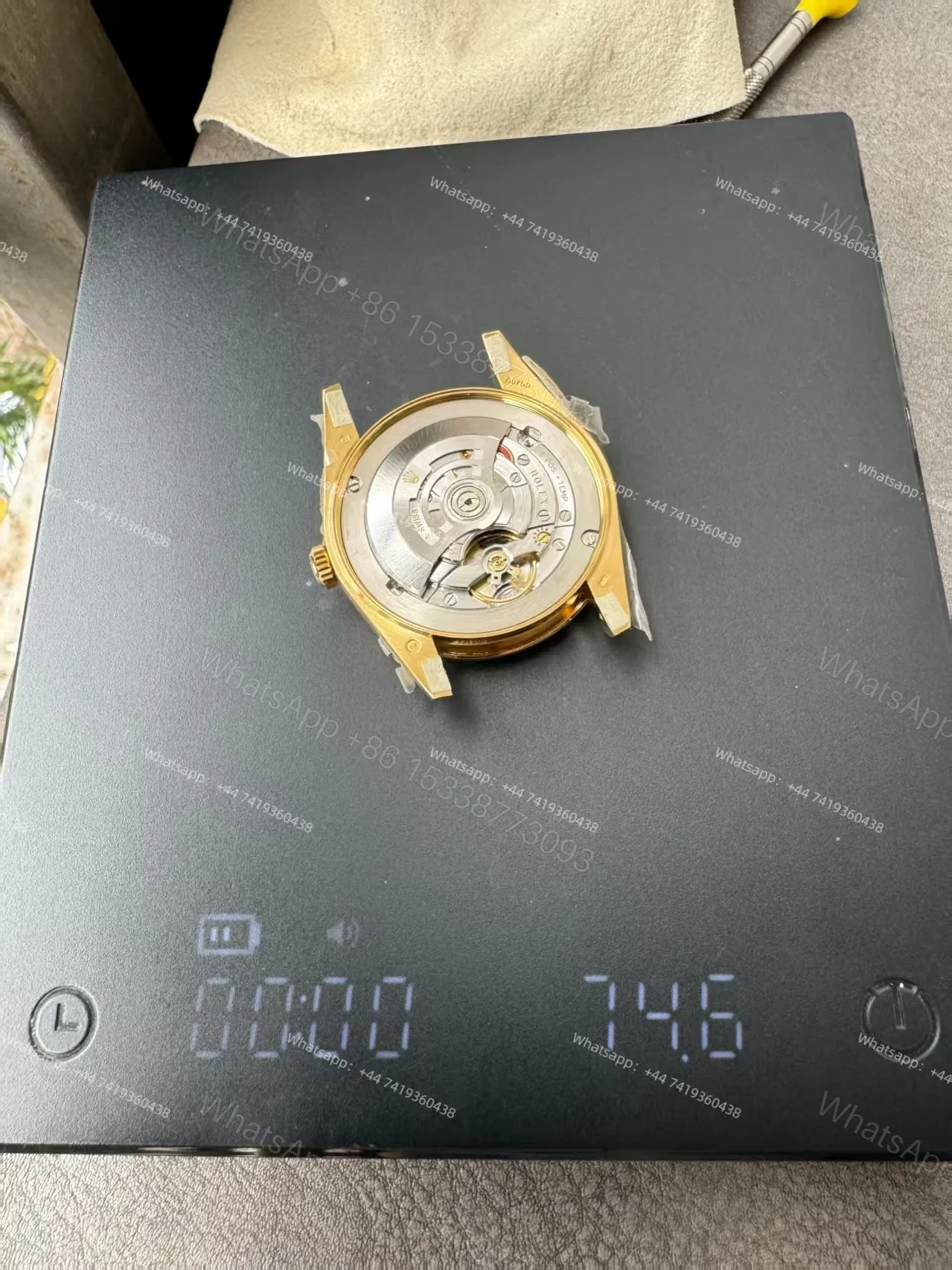 View 4 of Rolex Day-Date M228238-0005 1:1 Replica Gold Diamond Dial 40MM 3255 Movement Presidential Bracelet Super Clone Watch