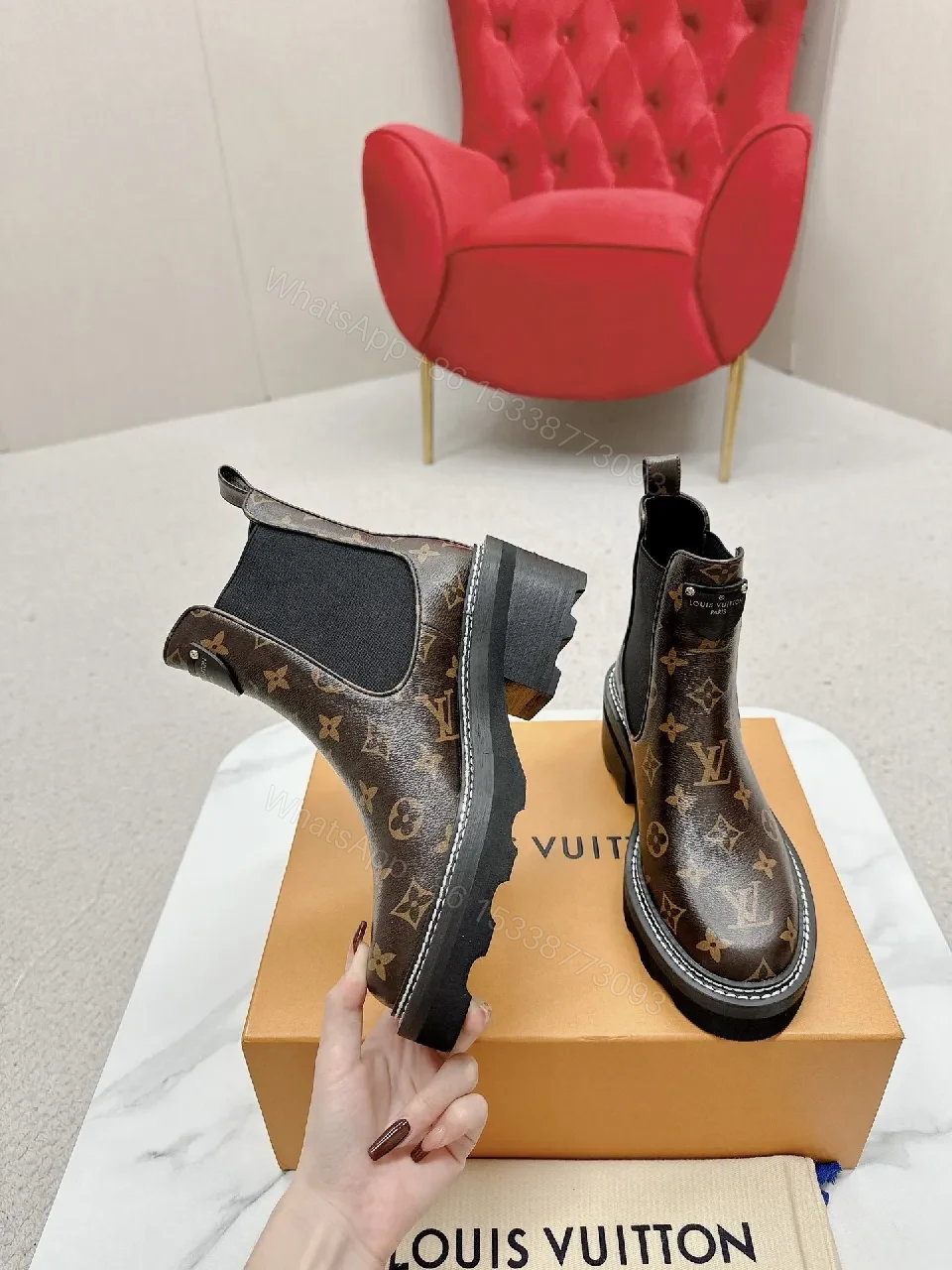 View 6 of Monogram Chelsea Boots: Modern Edge, All-Day Comfort