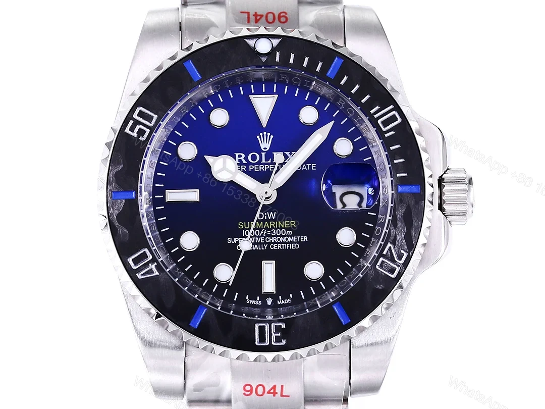 View 3 of Rolex Submariner DIW Carbon Fiber Gradient Blue Dial Custom Watch 40mm Ultimate Edition ROLEX-SUB-DIW-CARBON-BLU-40