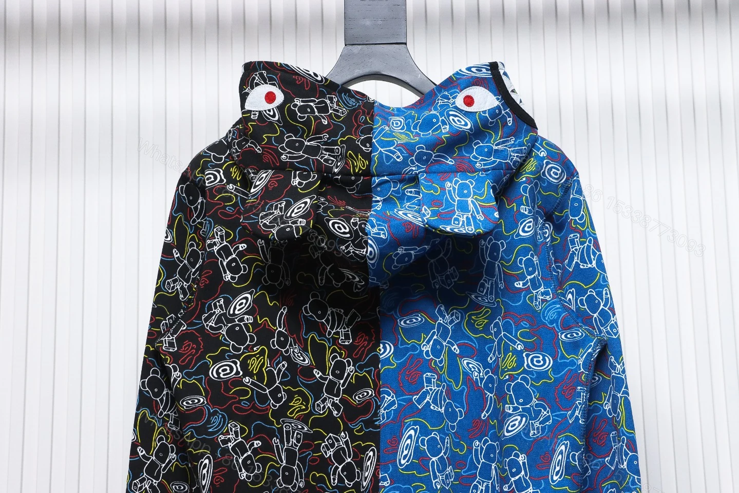 View 4 of BAPE BAPE X MEDICOM TOY Camouflage Double Hat Hoodie