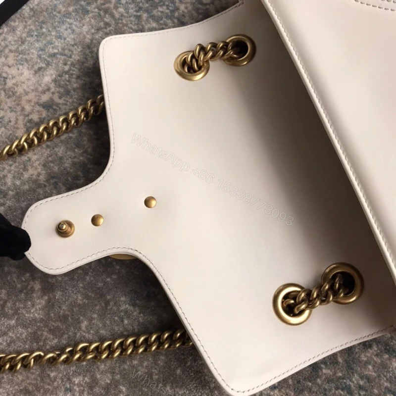 View 6 of Gucci GG Marmont Mini Shoulder Bag White Matelassé 22Cm 446744 DTDIT 9022