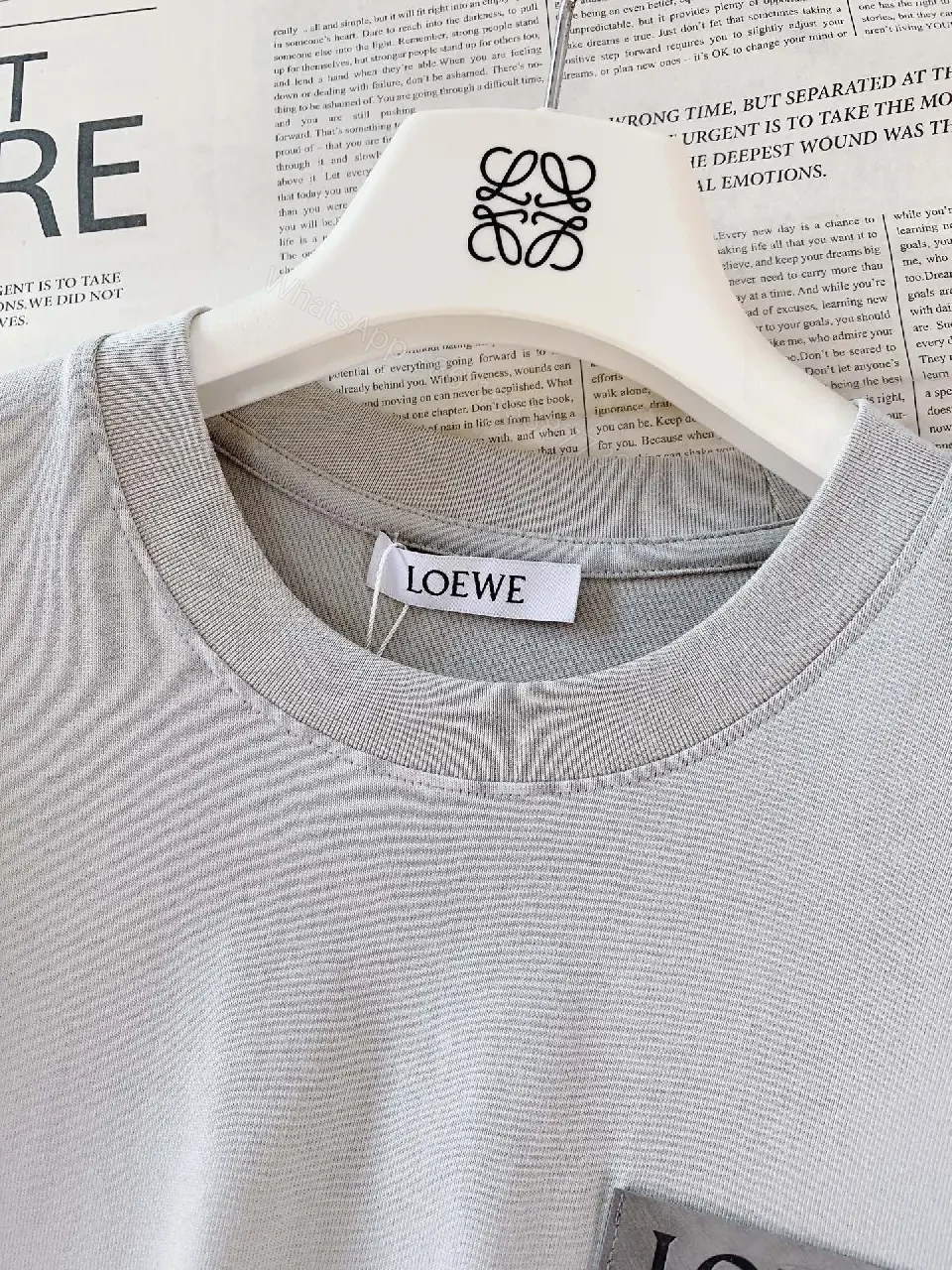 View 9 of Relaxed Tee + Premium Knit + Minimalist + Chest Patch Detail + T-Shirt