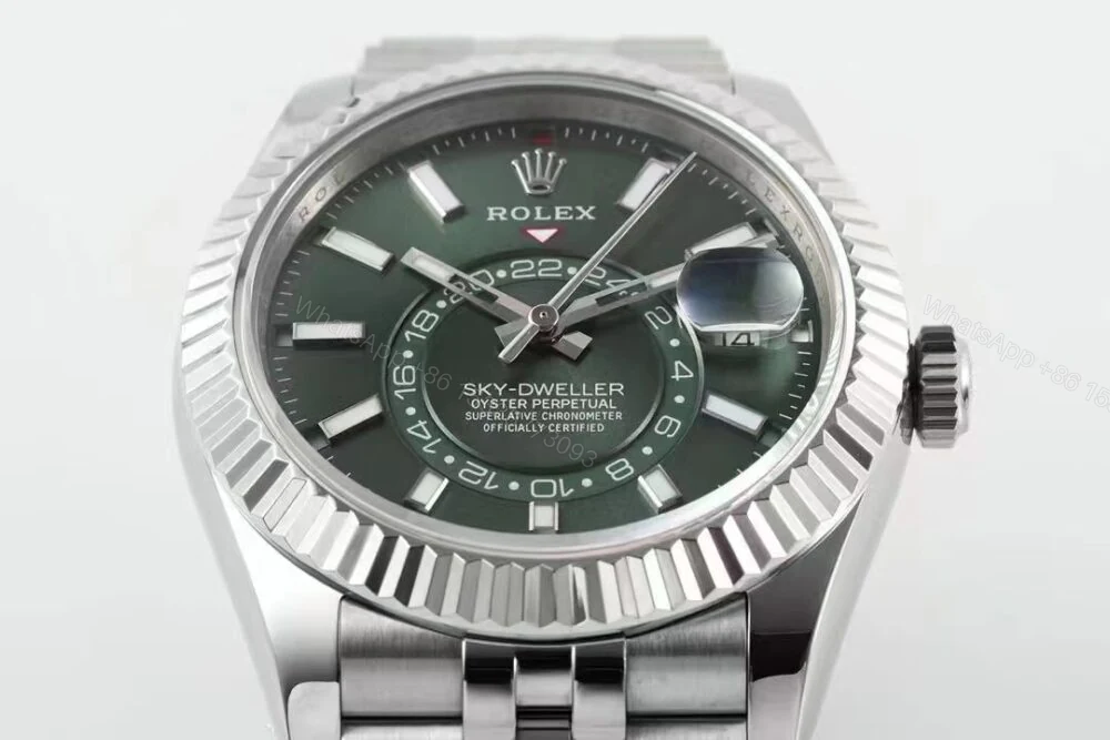 View 3 of Sky-Dweller 326934 42mm ZF 1:1 Best Edition Green Dial Super Clone