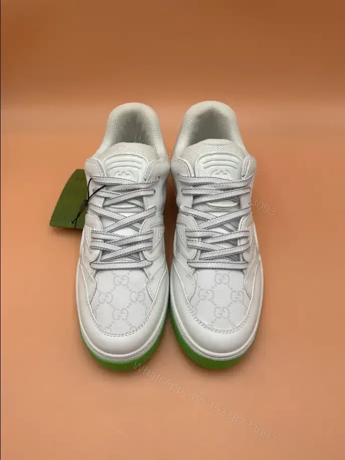 View 9 of GUCCI BASKET SNEAKERS IN GREEN AND WHITE – GC181