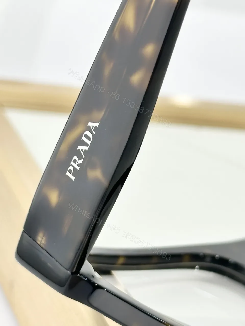 View 6 of Black Acetate Bold-Rectangle Frames: Modern Luxe Comfort