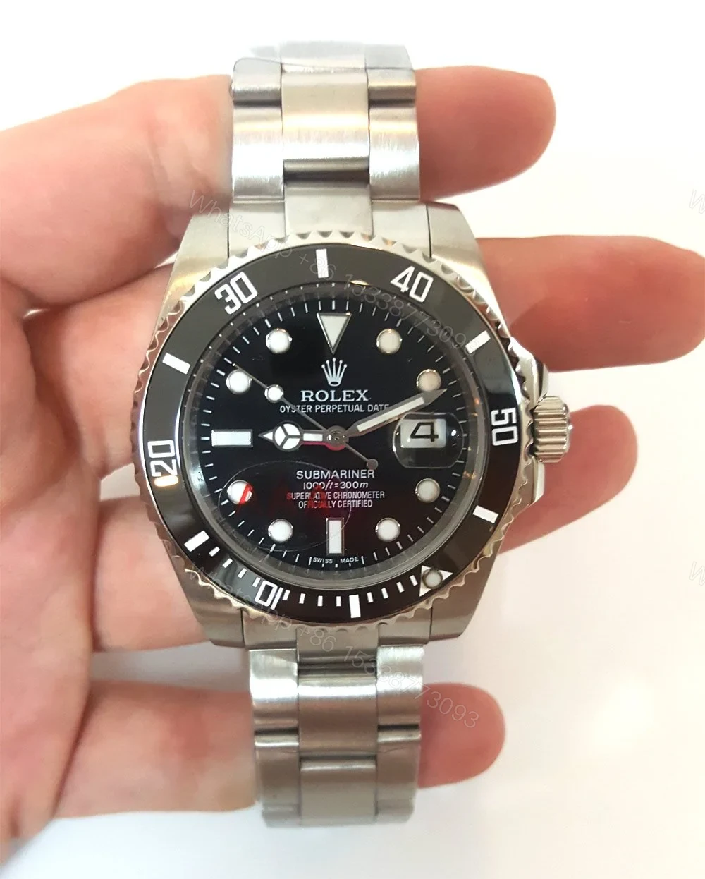 View 2 of Replica Rolex Submariner Black Dial 116610LN