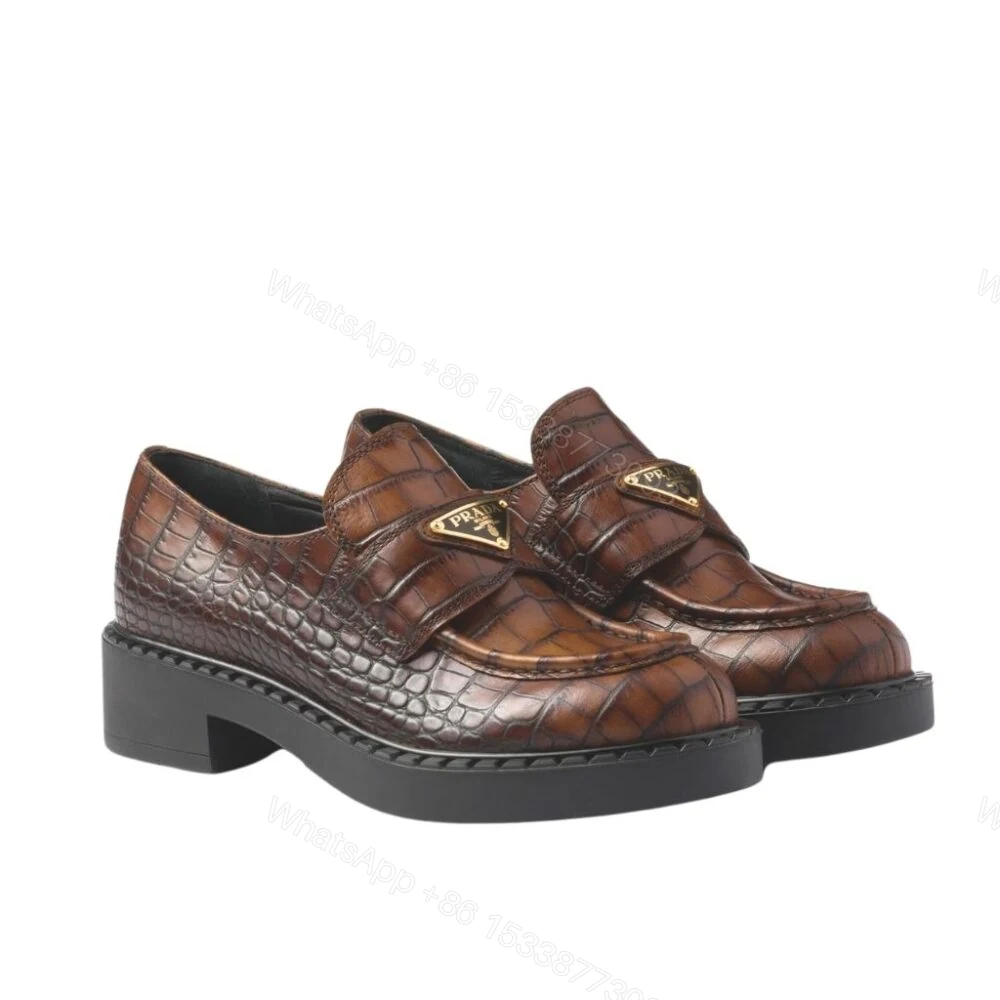 View 11 of Prada Chocolate Leather Loafers 1D246M ZO1 F0005 F G050