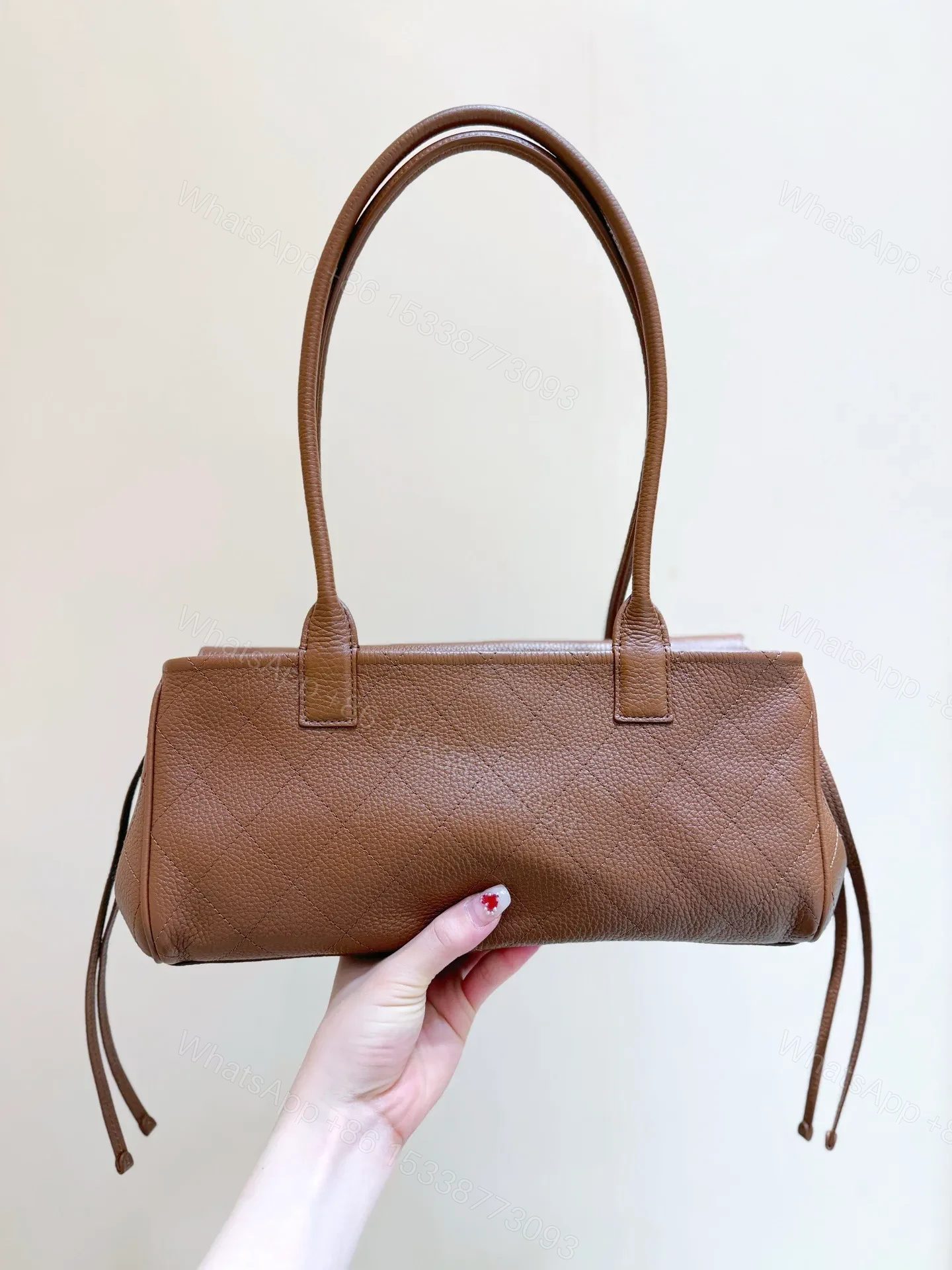 View 3 of Chanel Grained Calfskin Stitched Urban Essentials Small Shopping Bag