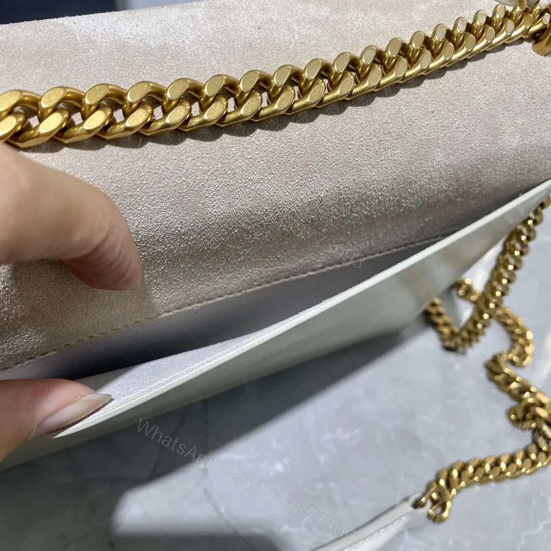 View 7 of Saint Laurent Sunset Shoulder Bag ‘Sea Salt’