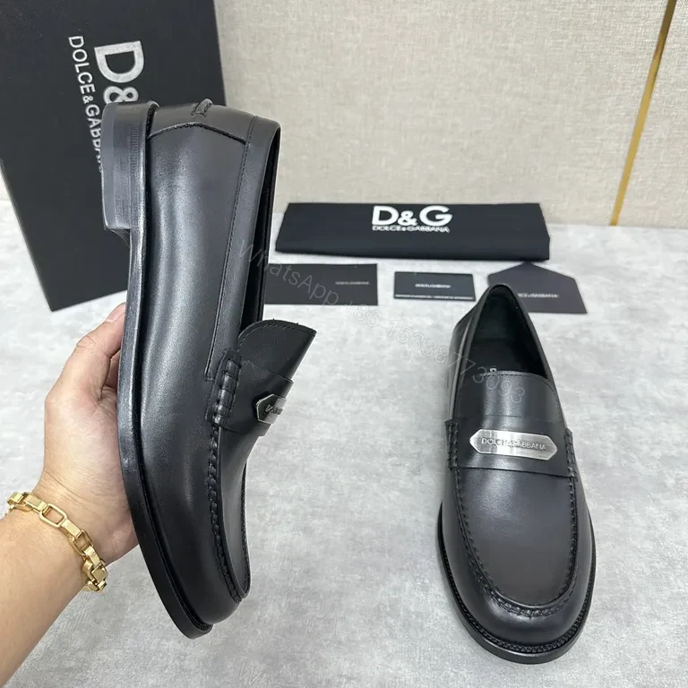 View 5 of Premium Leather Penny Loafers - Signature Hardware, All-Day Comfort