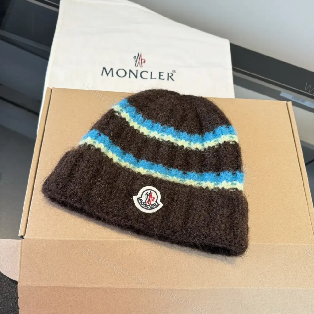 Bold Stripes Cozy Warmth Knit Beanie — view 1