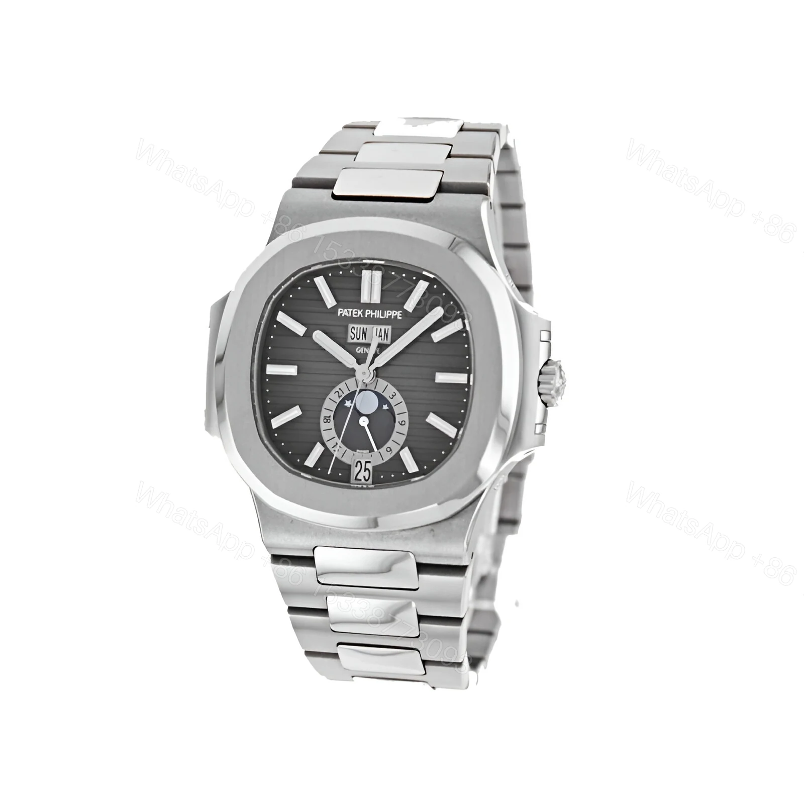 View 2 of Patek Philippe Nautilus Black Dial Replica