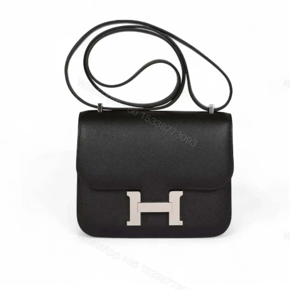 Hermes Constance Epsom CK89 Black Silver Hardware 18Cm — view 1