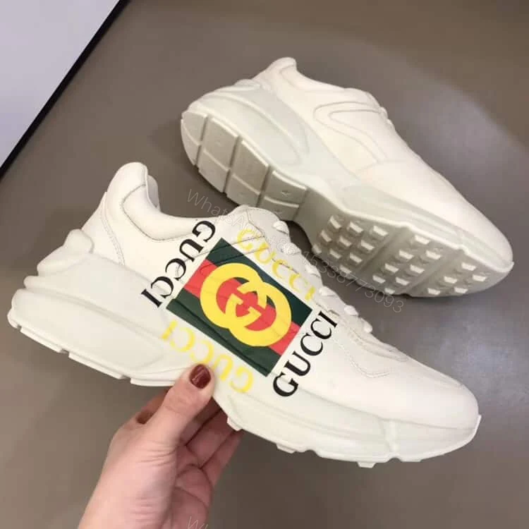 View 3 of GUCCI RHYTON LEATHER SNEAKER – GC56
