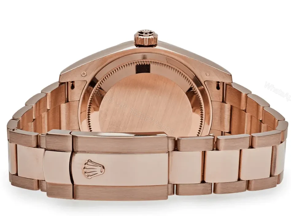 View 7 of Rolex Sky-Dweller Rhodium Dial Rose Gold Replica 2024 – Jubilee Bracelet