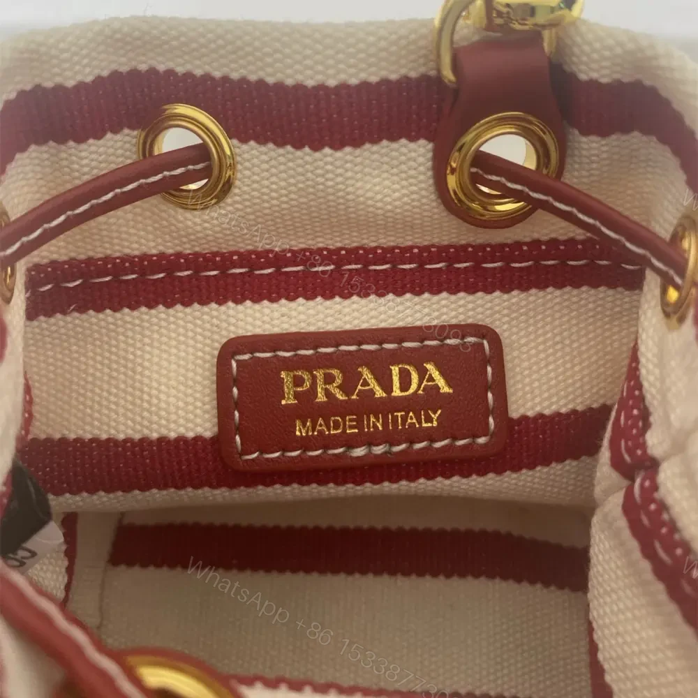 View 8 of 高仿Prada*Mariner系列1NR16H水桶包紅色Mini免檢版
