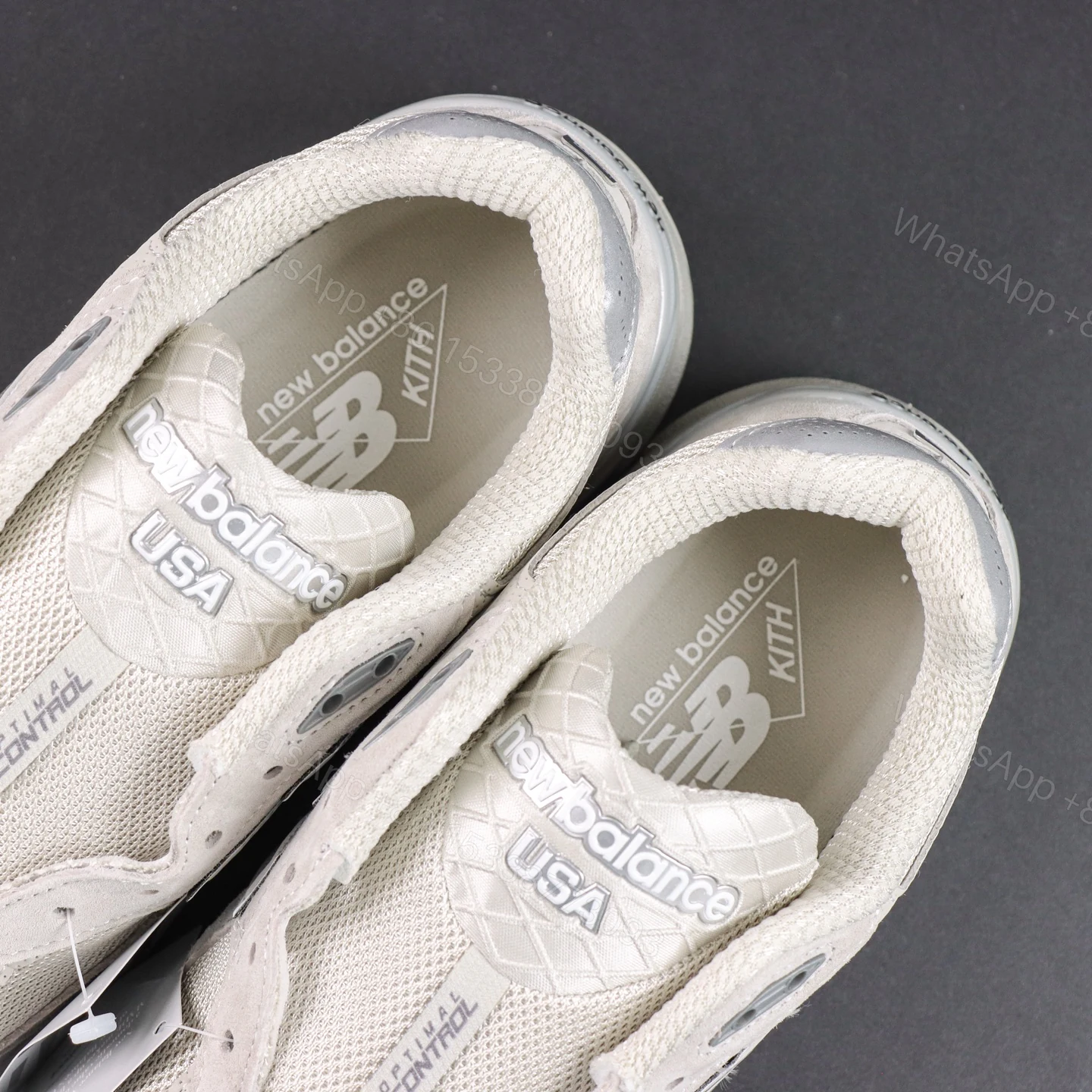 View 4 of New Balance x KITH 990v3 Cream Grey