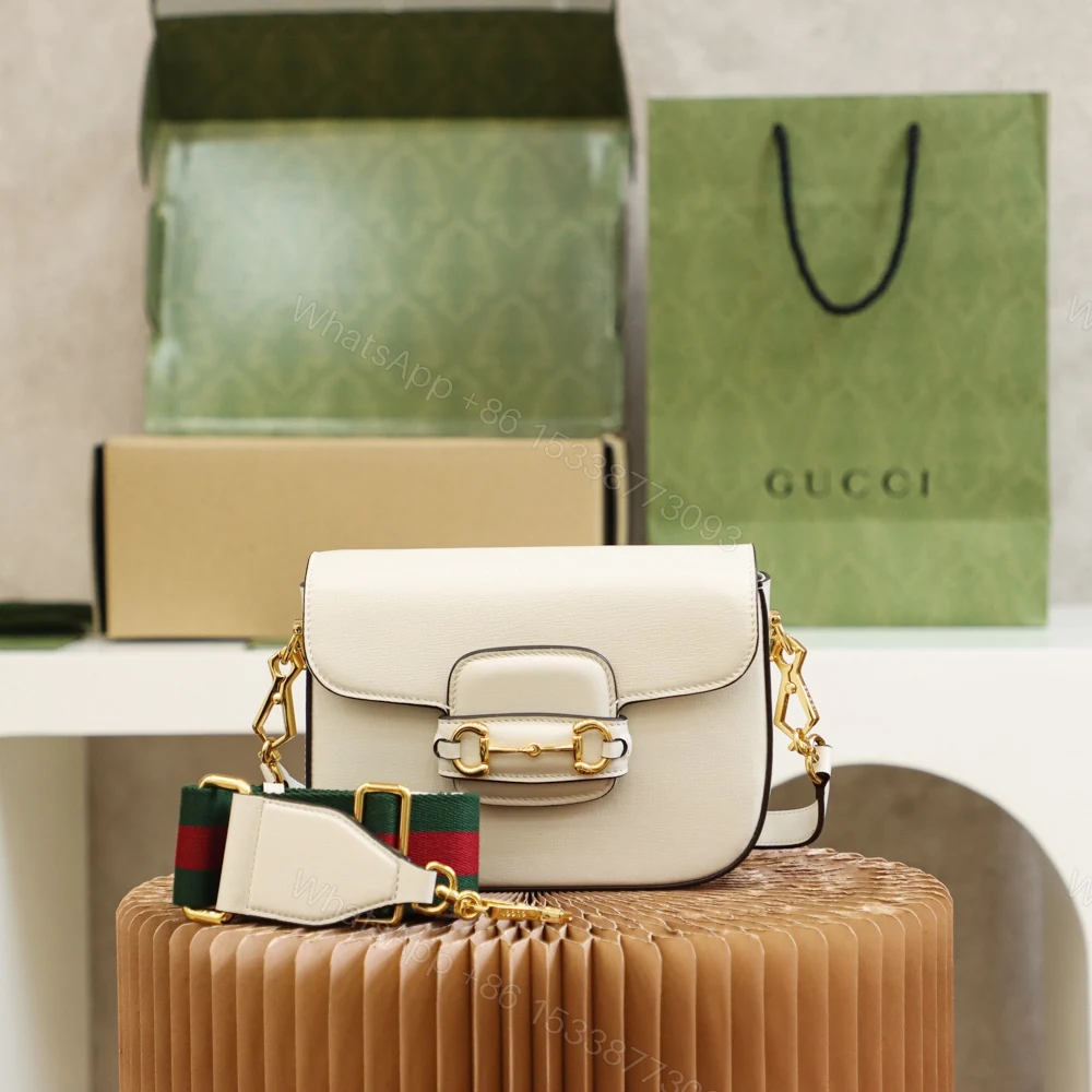 Gucci一比一Horsebit奶白色小包 女用清新配色精品斜背設計 — view 1