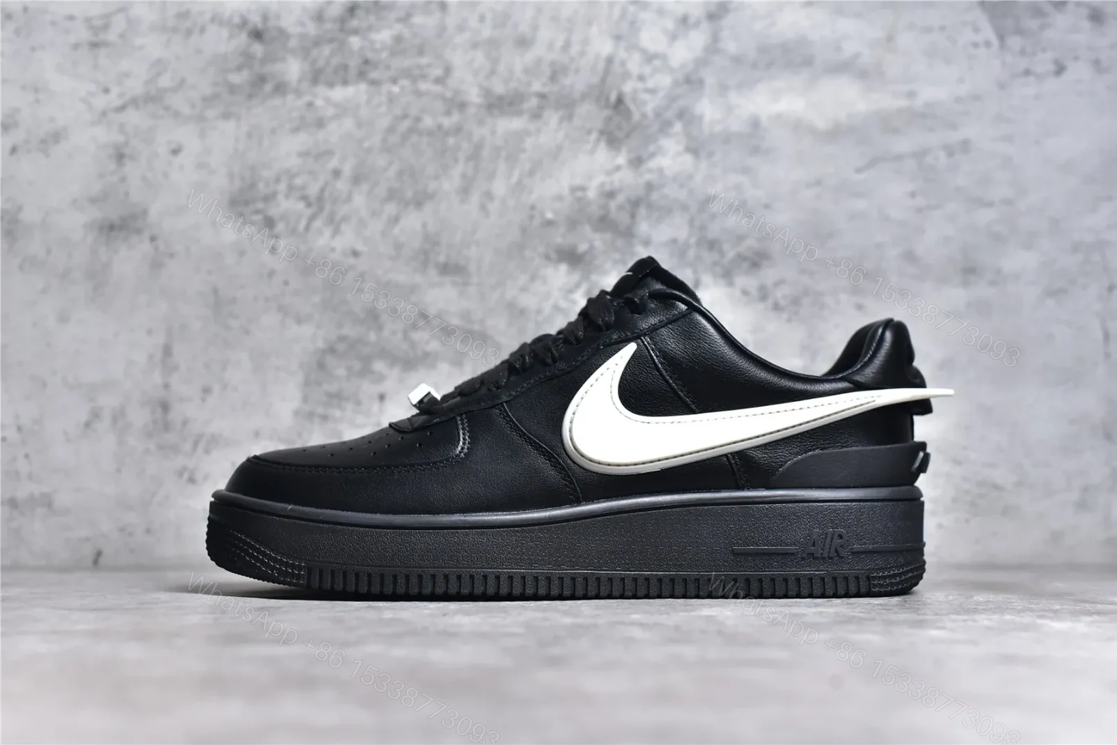 AMBUSH x NK Air Force 1 Low Black Reps — view 1