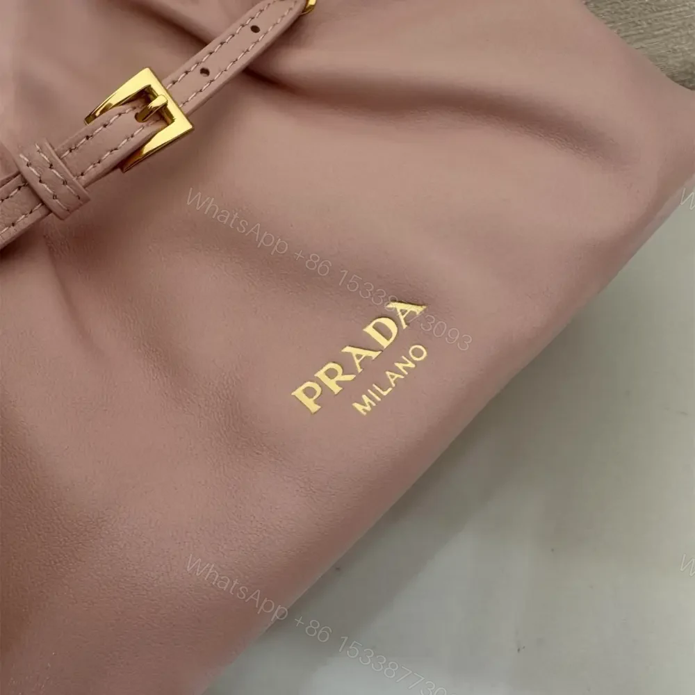 View 7 of 高仿Prada*Dada系列1BG586小羊皮雲朵包粉色小號免檢版