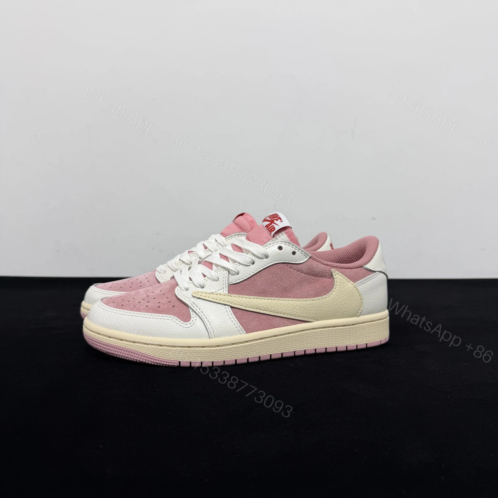 View 8 of Travis Scott x Air Jordan 1 Low OG Shy Pink Replica