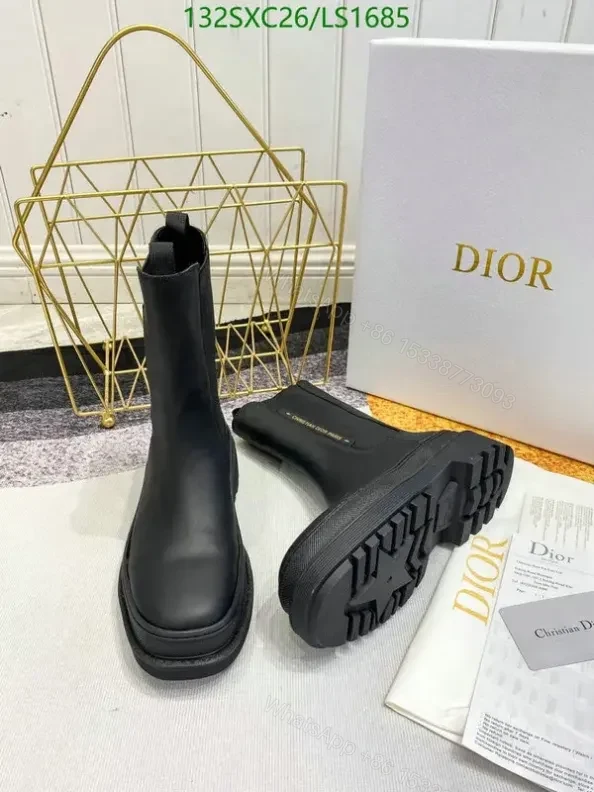 View 4 of Dior Ankle Boots in Premium Cowhide for Women