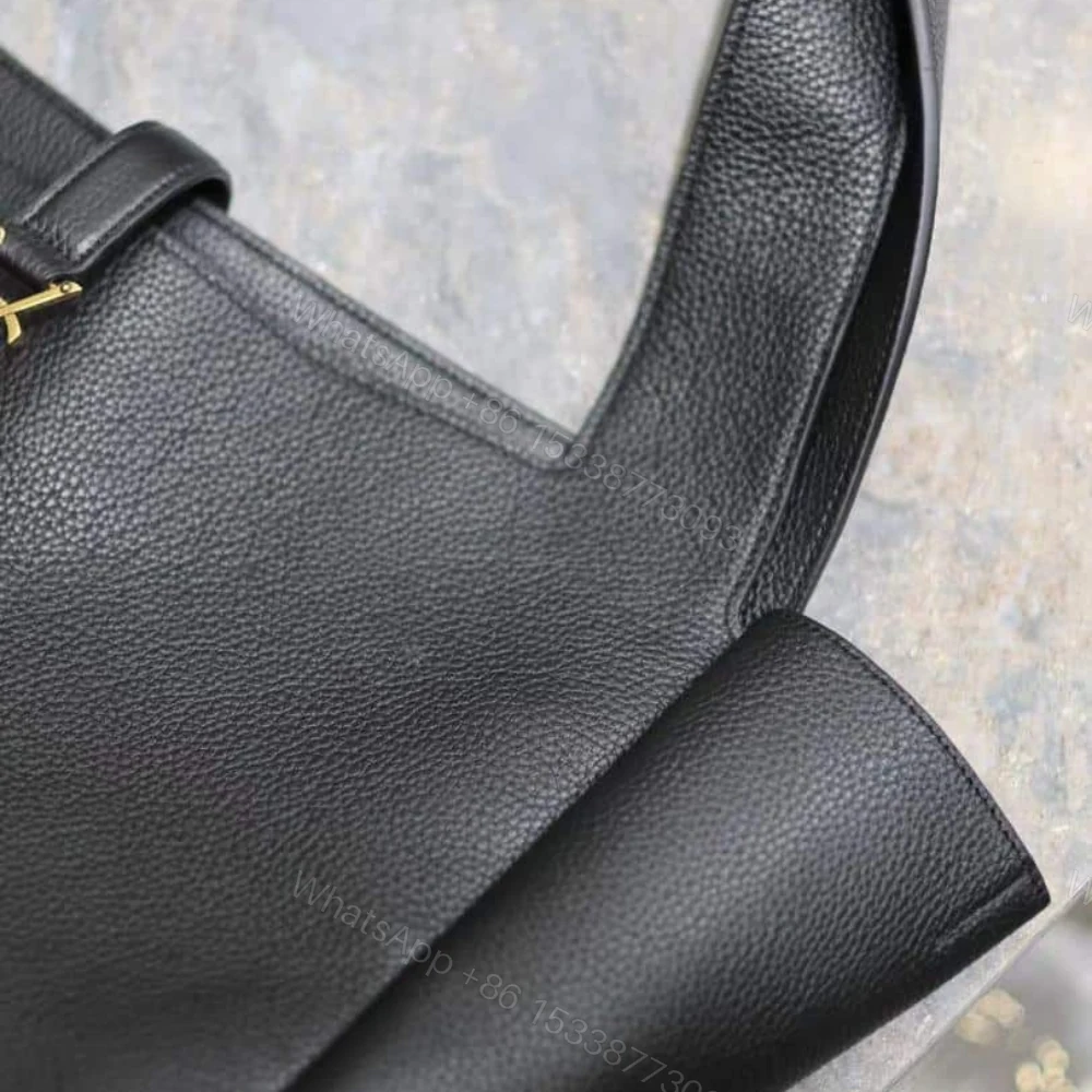 View 4 of Saint Laurent Le 5 À 7 Bea In Grained Leather Black 50Cm 763435AADUU1000