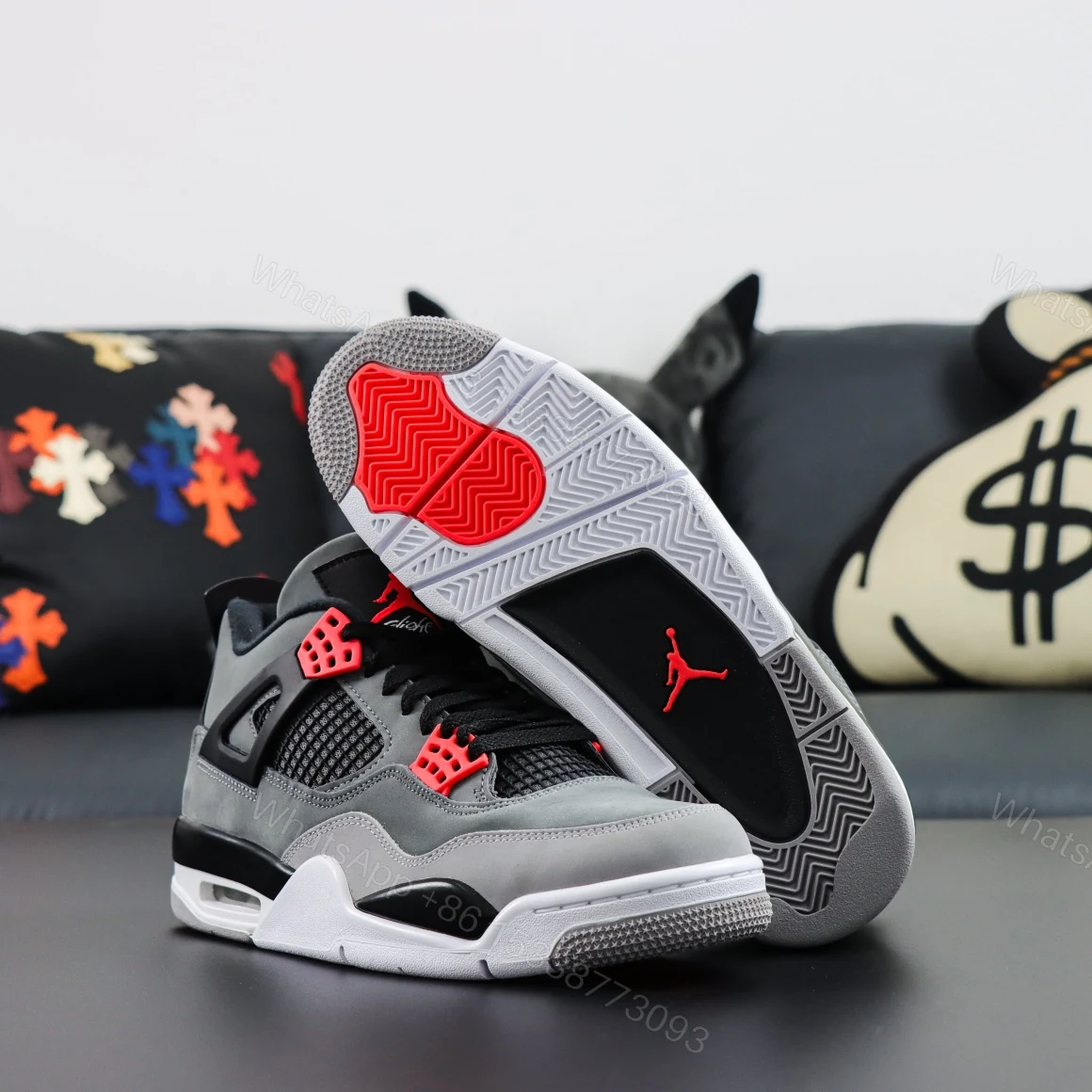 View 3 of Air Jordan 4 Retro Infrared Reps